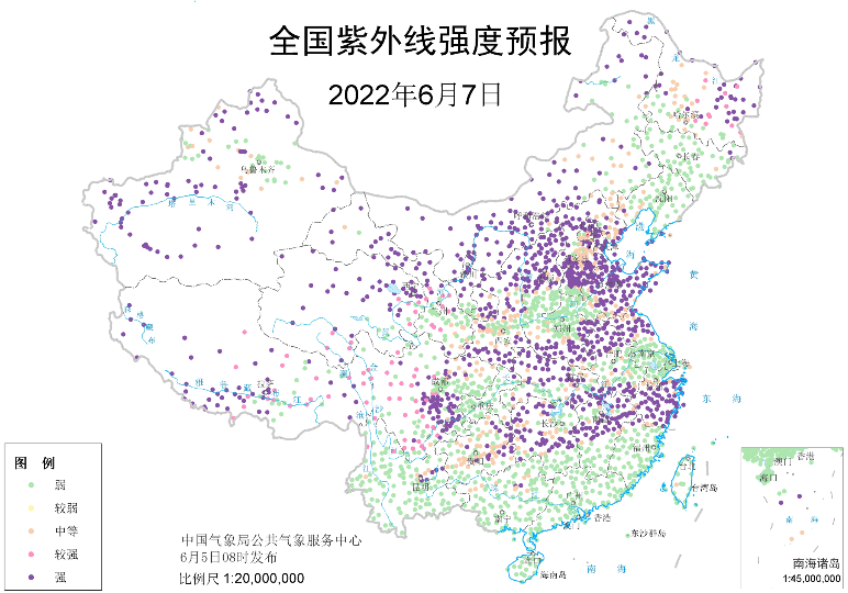2022全國高考天氣地圖出爐 廣東廣西等8省區(qū)考生需警惕強降雨