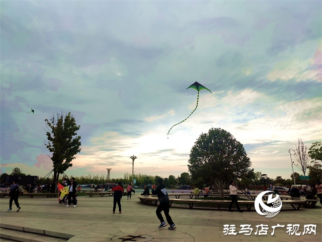 陽(yáng)光明媚 春風(fēng)習(xí)習(xí)?公園放風(fēng)箏人氣高 