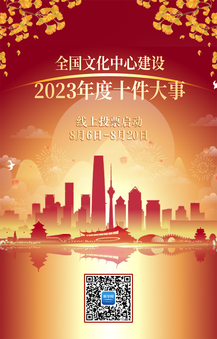 “全國文化中心建設2023年度十件大事”評選活動網絡投票正式啟動