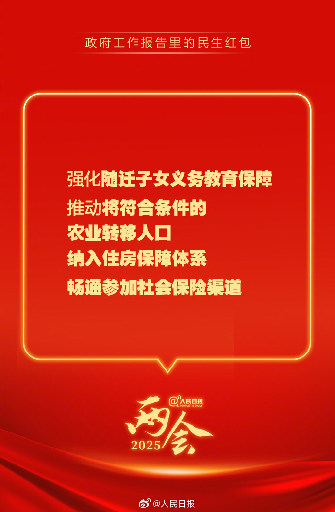 快查收！政府工作報(bào)告里的民生紅包