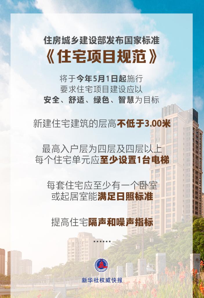 國家標(biāo)準(zhǔn)《住宅項(xiàng)目規(guī)范》落地，有哪些看點(diǎn)？