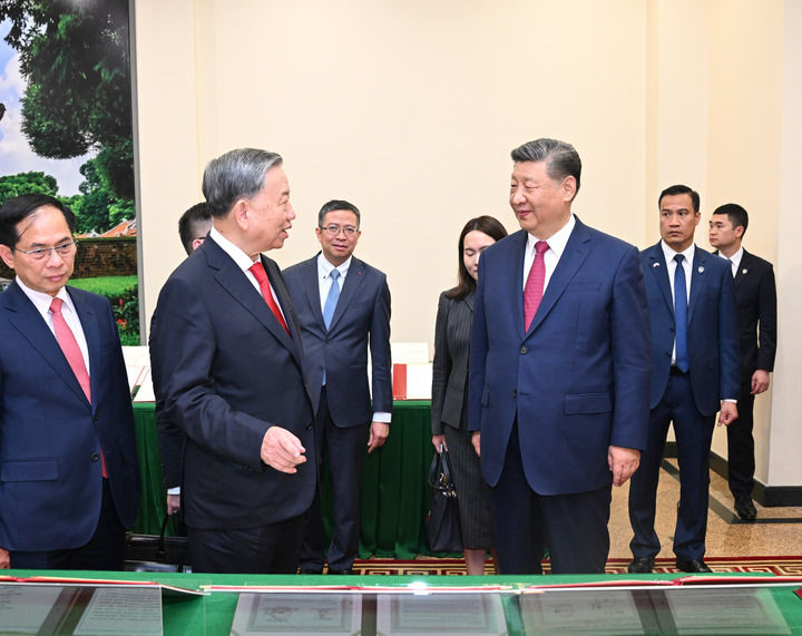 習(xí)近平同越共中央總書記蘇林舉行會談