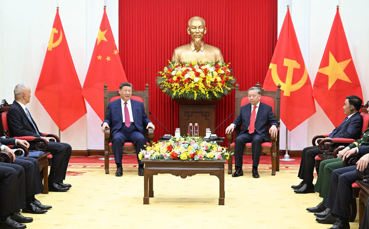 習(xí)近平同越共中央總書記蘇林舉行會談