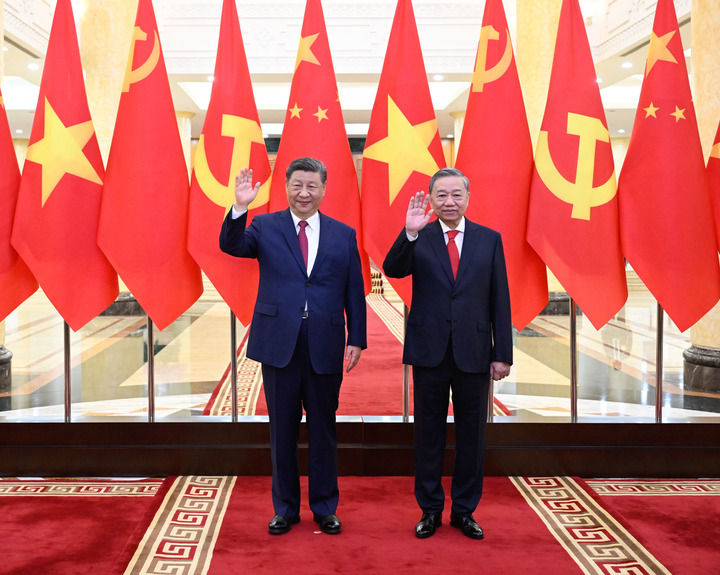 習(xí)近平同越共中央總書記蘇林舉行會談