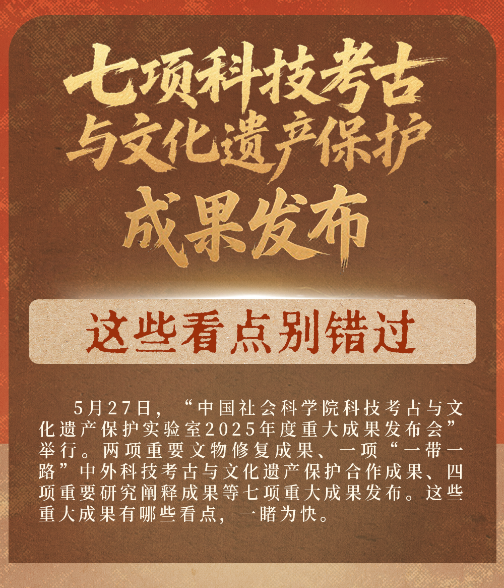 七項(xiàng)科技考古與文化遺產(chǎn)保護(hù)成果發(fā)布 這些看點(diǎn)別錯過