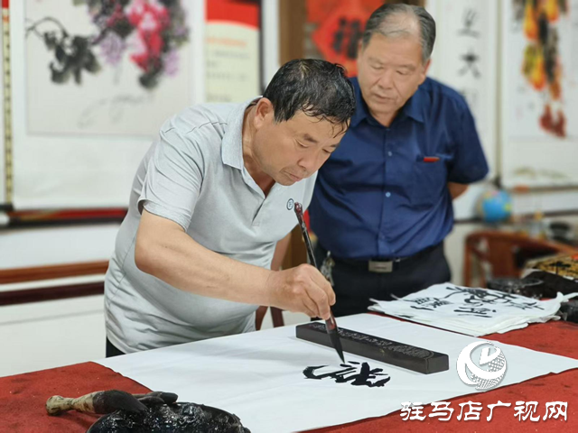 駐馬店市天中書(shū)畫藝術(shù)研究會(huì)舉辦書(shū)畫活動(dòng)慶祝建黨104周年